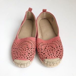Kelly & Katie pink canvas espadrille